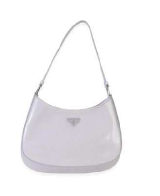 Сумка Prada Cleo среднего размера из кожи Spazzolato, серый цвет, Pre-Owned