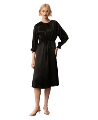 Женское платье midi Finery London Florian с круглым вырезом и рукавом 3/4