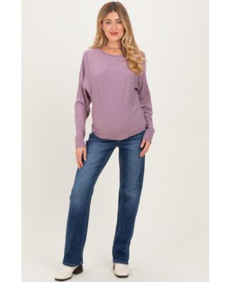 Pinkblush Maternity High-Rise Dark Wash Straight-Leg Jeans
