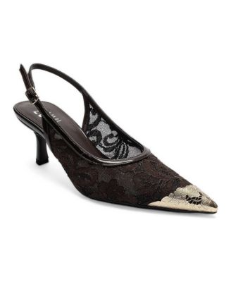 Prologue Shoes женские тусли-слинбэк Clem с кружевом