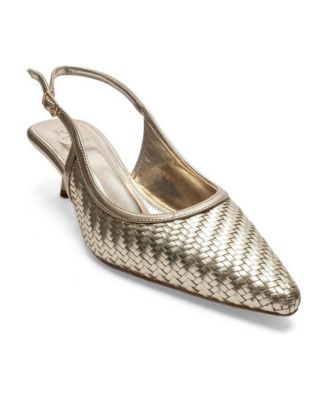 Prologue Shoes Women's Alvessia Kitten Heel Slingback Pump