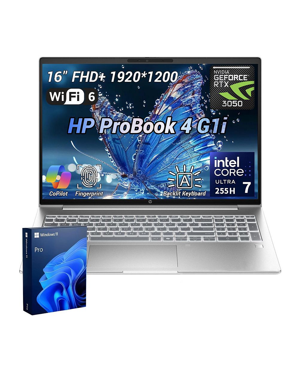 Ноутбук HP ProBook 4 G1i 16" с процессором Intel Core Ultra 7 255H, RTX 3050 и Wi-Fi 6