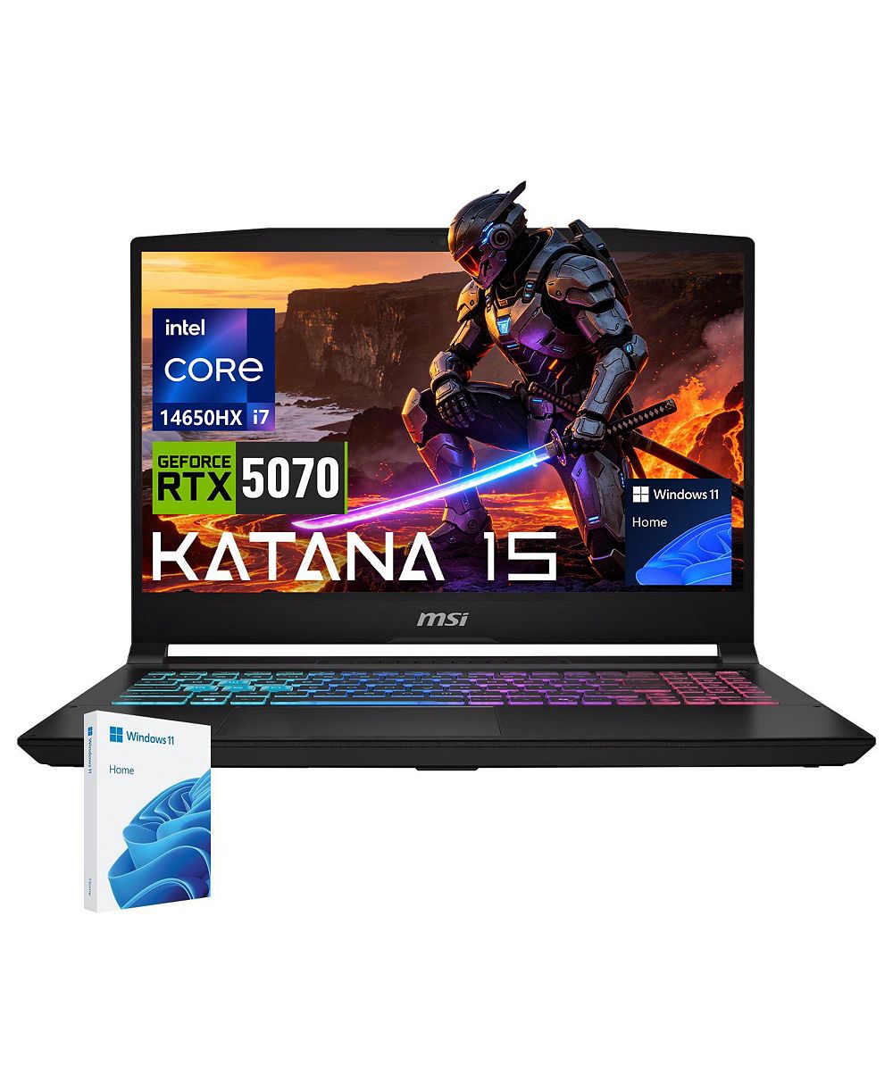 Игровой ноутбук MSI Katana 15 HX, 15.6 дюйма, QHD, 165 Гц, RTX 5070