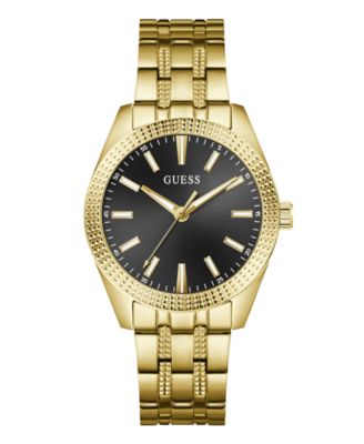 GUESS Men's Quartz Gold-Tone Stainless Steel Watch 40mm