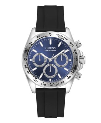 Мужские наручные часы GUESS кварцевые, чёрный нержавеющий металл, 42 мм