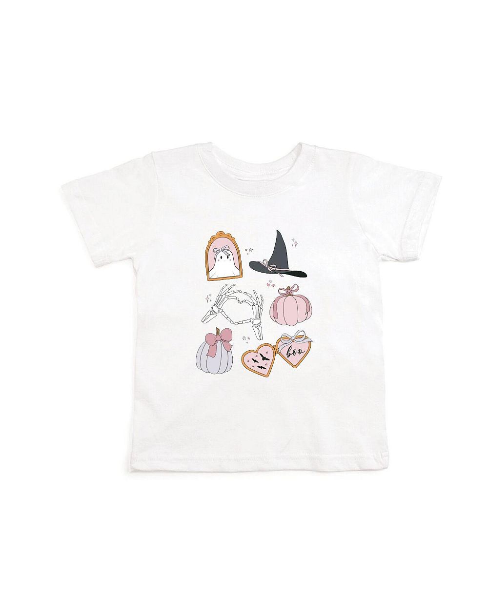 Sweet Wink детская футболка с коротким рукавом Spooky Girlie для Хэллоуина, возраст 2T-4T