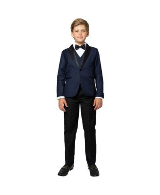 Мужской комплект Peanut Butter Collection Boys' 4-20 Love and Angels Slim Fit: пиджак, жилет, брюки, бабочка и рубашка, 5 предметов