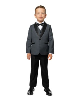 Peanut Butter Collection Малыши мальчики 2T-5T Love and Angels Slim-Fit Jacket, Vest, Pants, Bowtie and Shirt, 5-компонентный набор