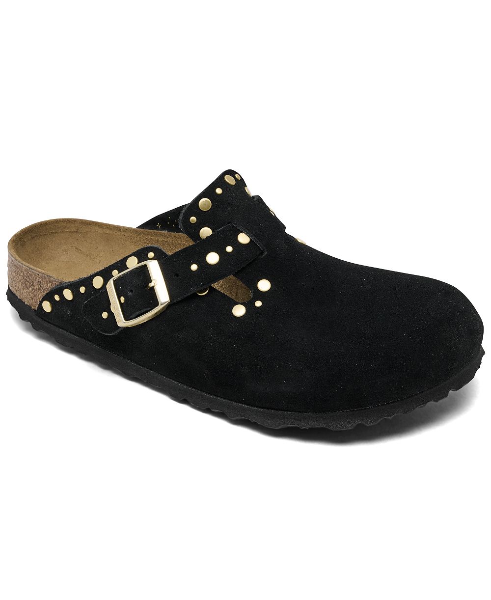 Birkenstock Women's Boston Rivets Suede Leather Clogs from Finish Line