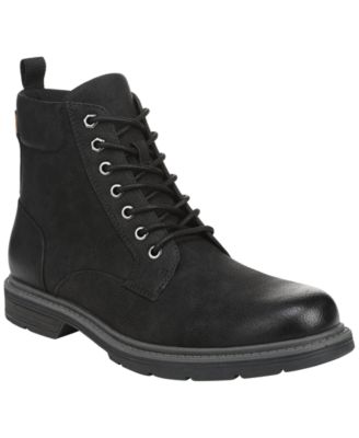 Dr. Scholl's Мужские ботинки из искусственной кожи с круглым носком, шнуровкой и боковой молнией August