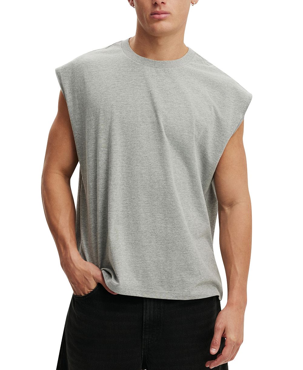 COTTON ON Men's Cropped-Fit Muscle Tank