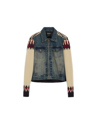 Desigual Женская джинсовая куртка с комбинированным дизайном