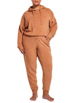 Комплект из 2 предметов Adore Me Plus Size: флисовая худи с длинным рукавом и джоггеры Davinia