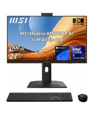 MSI Modern AM273QP AI 1UM 27" QHD Intel Core Ultra 5, 16GB DDR5, 1TB SSD, Windows 11 Pro All-in-One