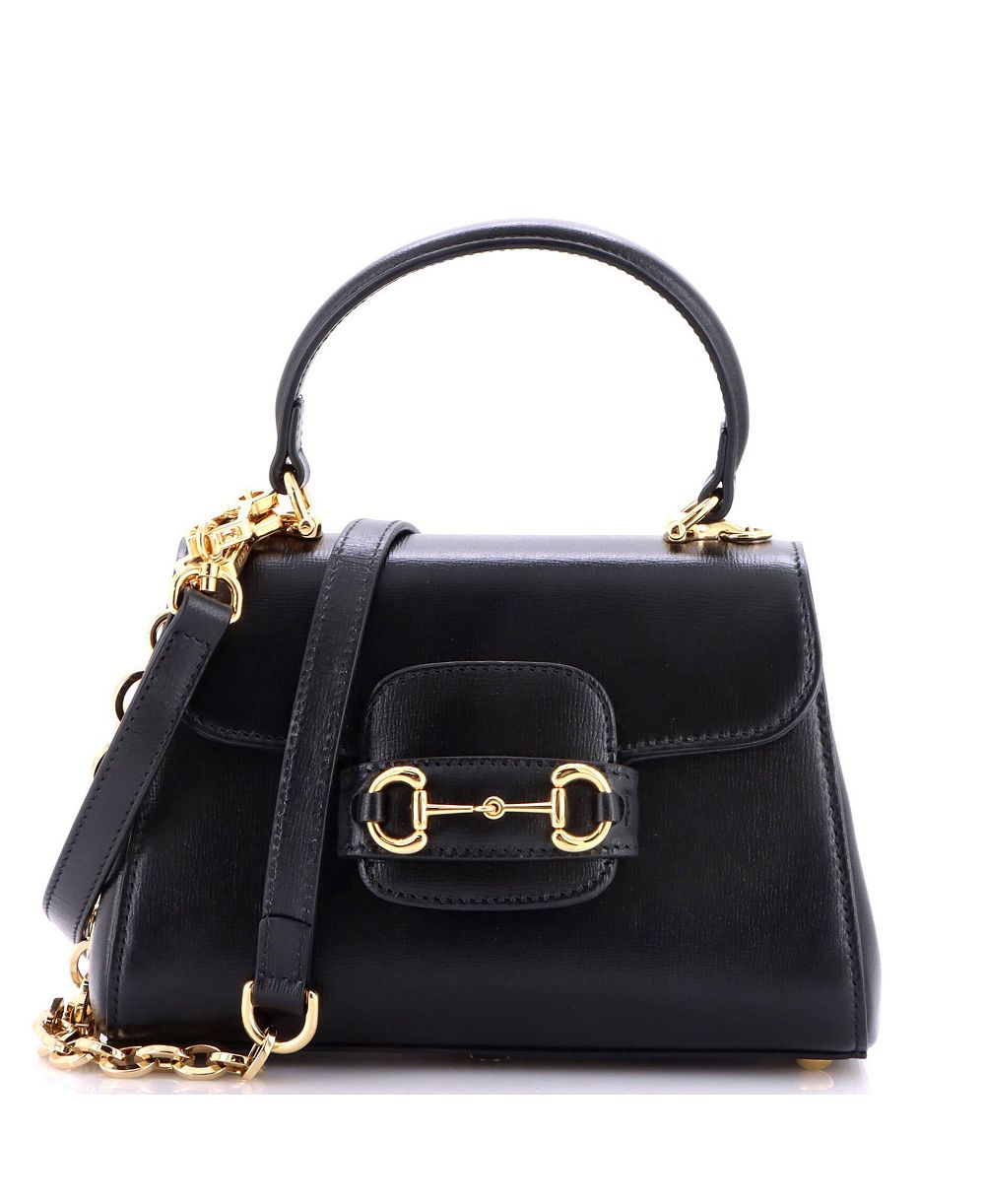 Pre-Owned Gucci мини-сумка Mini Horsebit 1955 из кожи