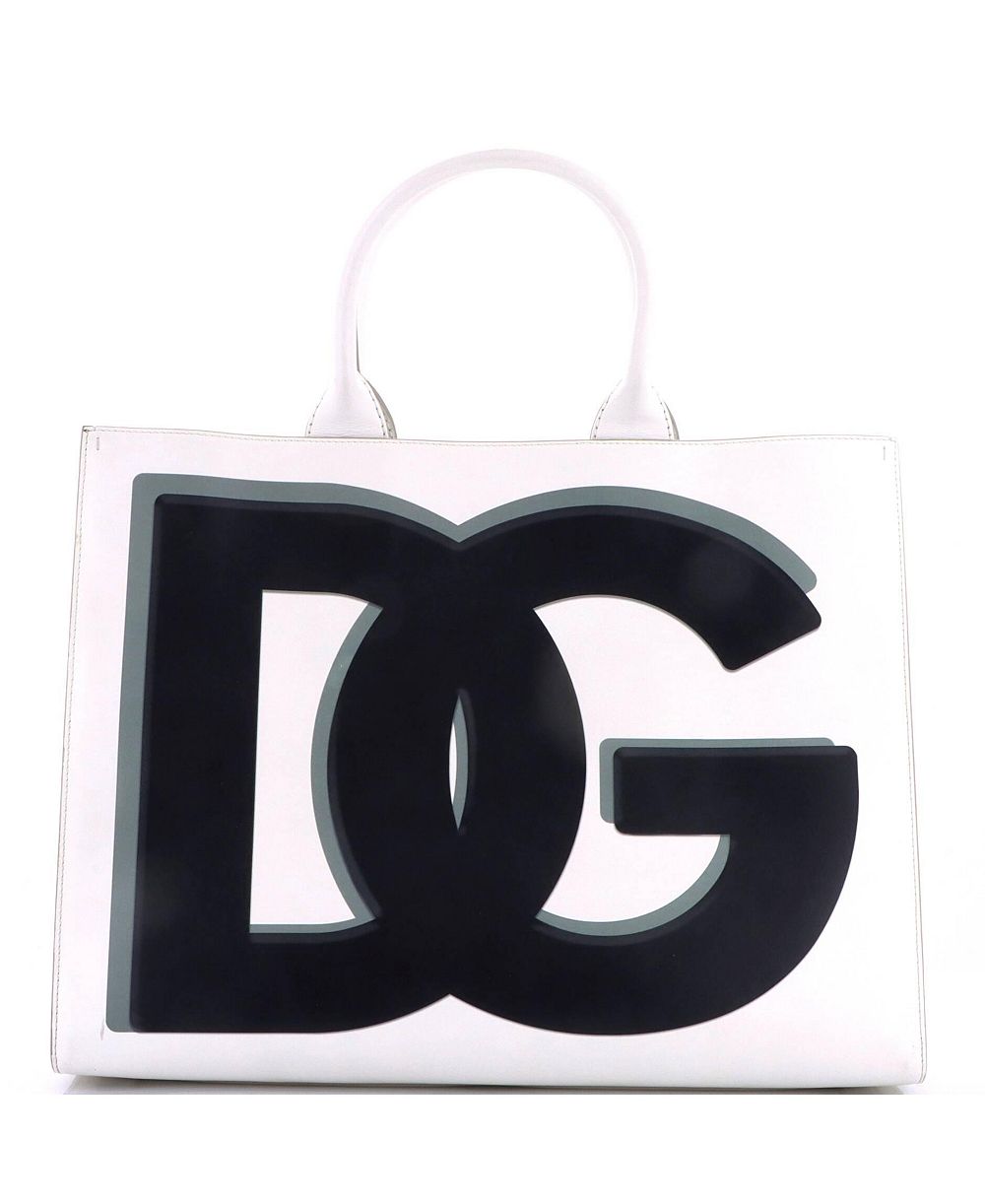 Pre-Owned Dolce & Gabbana большая сумка-шоппер DG Daily из кожи с принтом