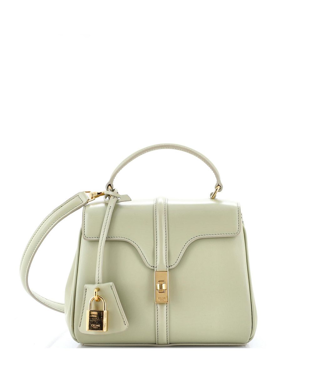Pre-Owned Celine мини-сумка Mini 16 с верхней ручкой из гладкой телячьей кожи