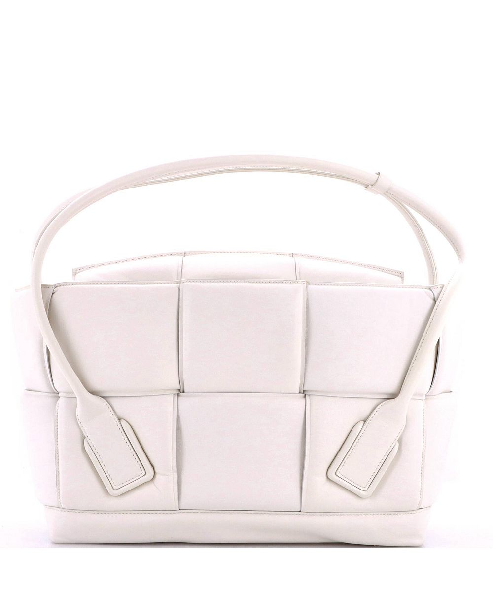 Pre-Owned Bottega Veneta Large Arco Bag Padded Maxi Intrecciato Leather