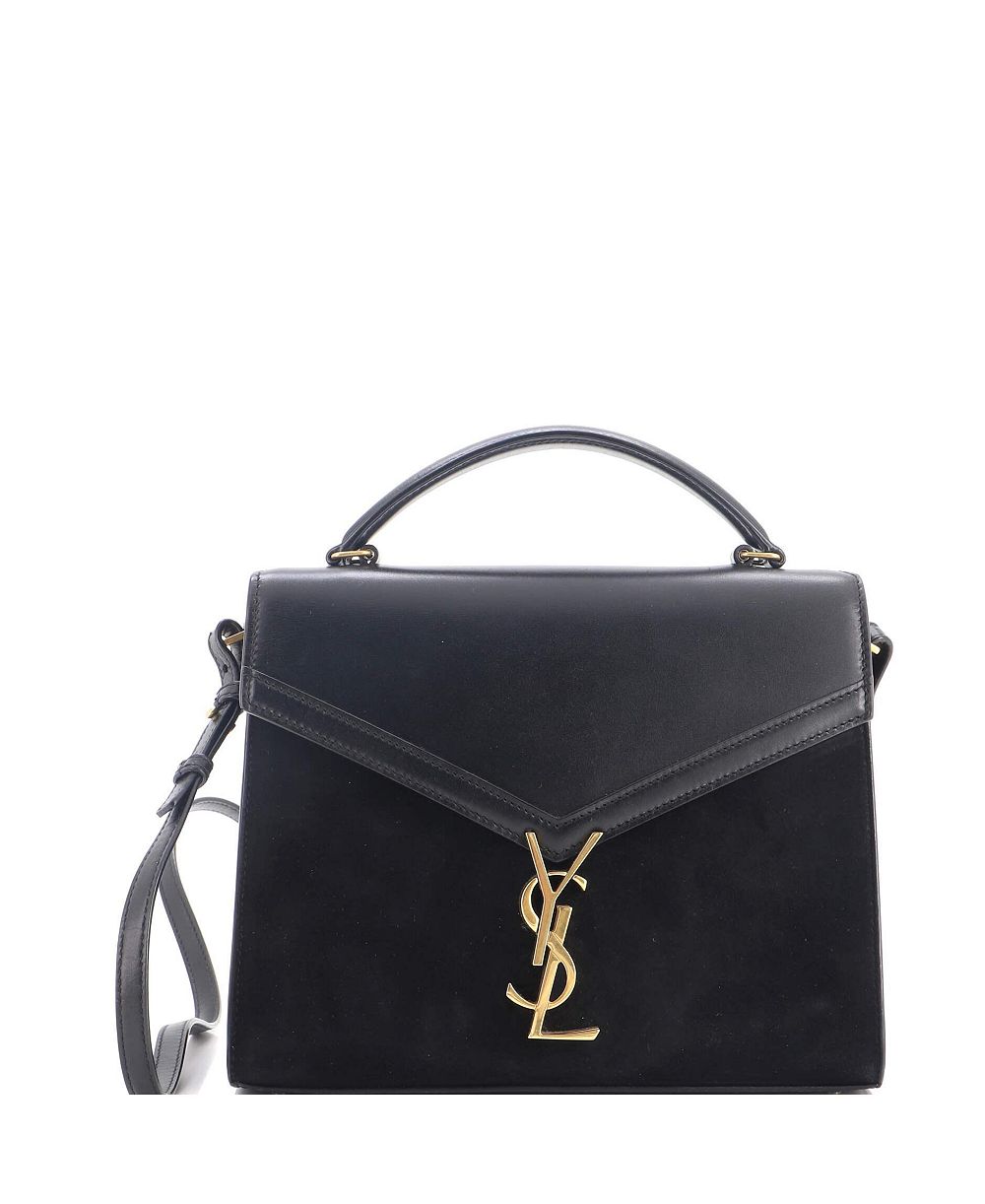 Pre-Owned Saint Laurent средняя сумка с ручкой Cassandra, кожа и замша
