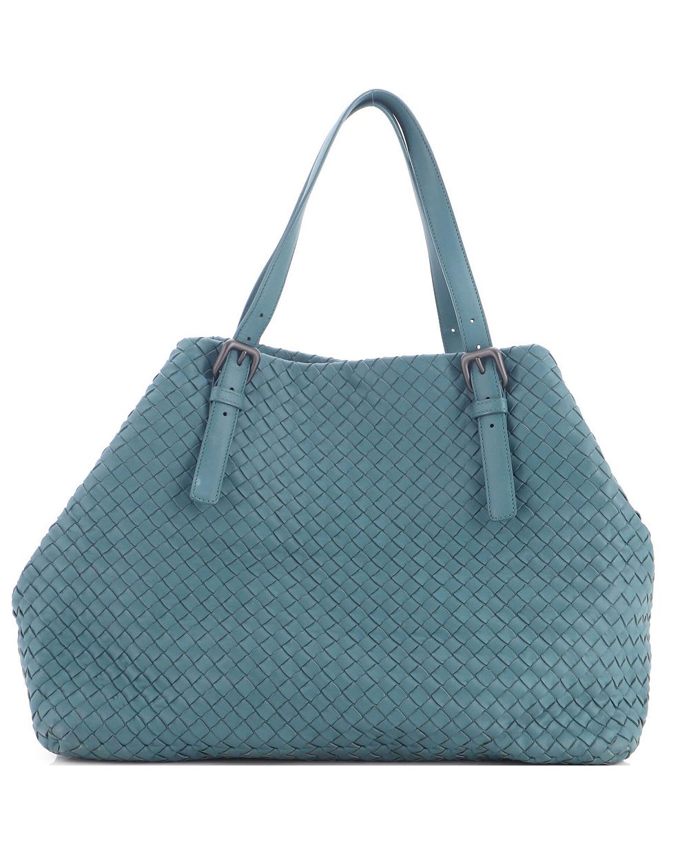 Pre-Owned Bottega Veneta большая сумка-шоппер A-Shape из кожи Intrecciato Nappa