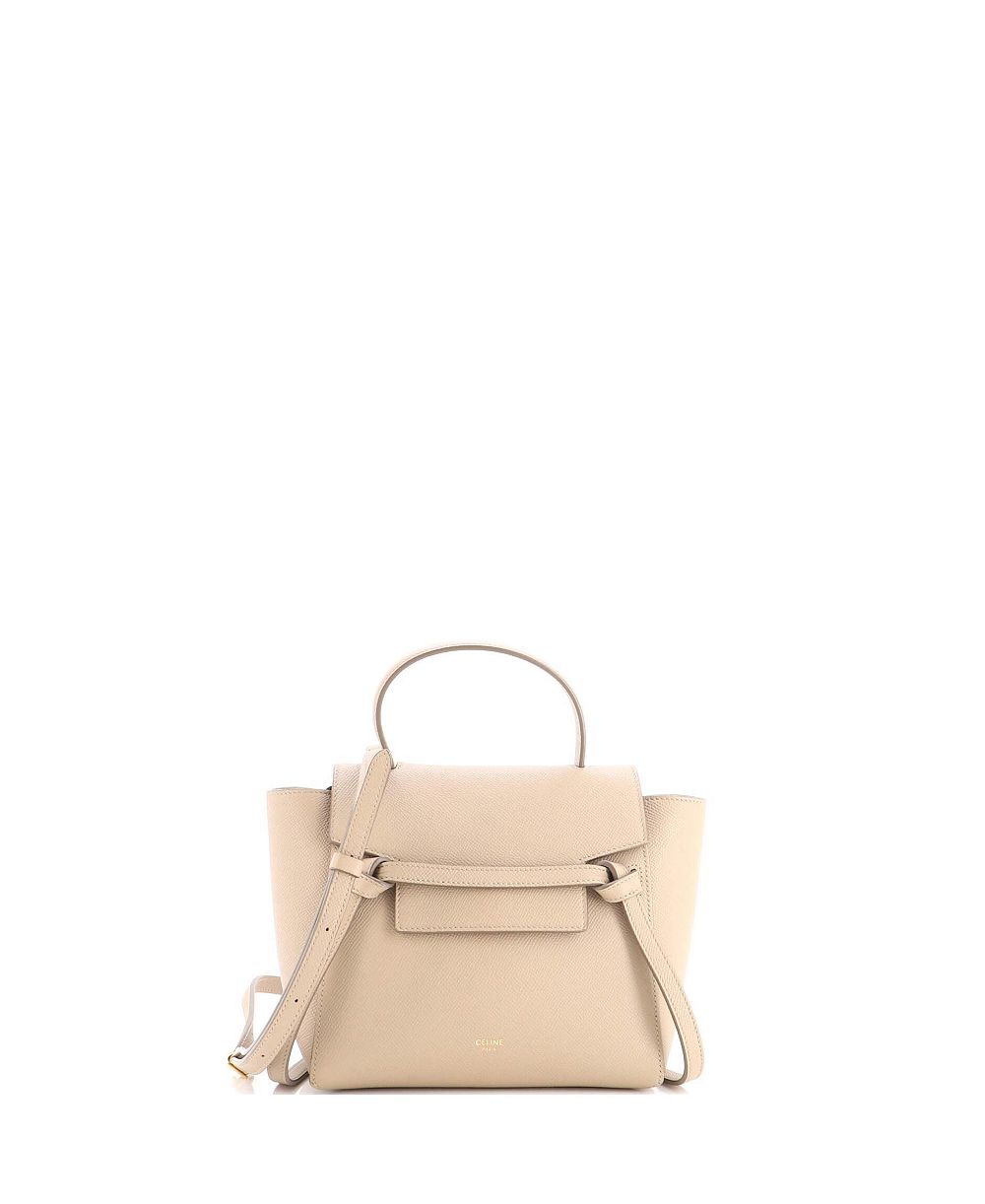 Pre-Owned Celine Nano Belt Bag Textured Leather