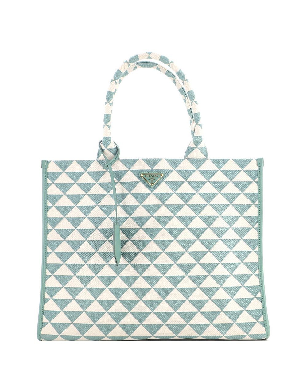 Pre-Owned Prada большая сумка-тоут Shopper с жаккардовым принтом Symbole