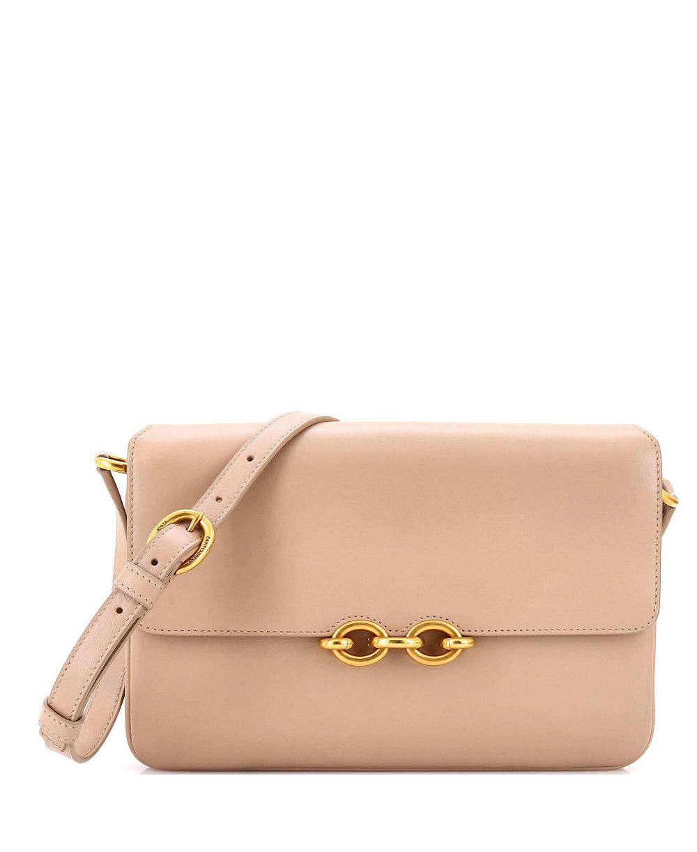 Pre-Owned Saint Laurent Medium Le Maillon Shoulder Bag Leather