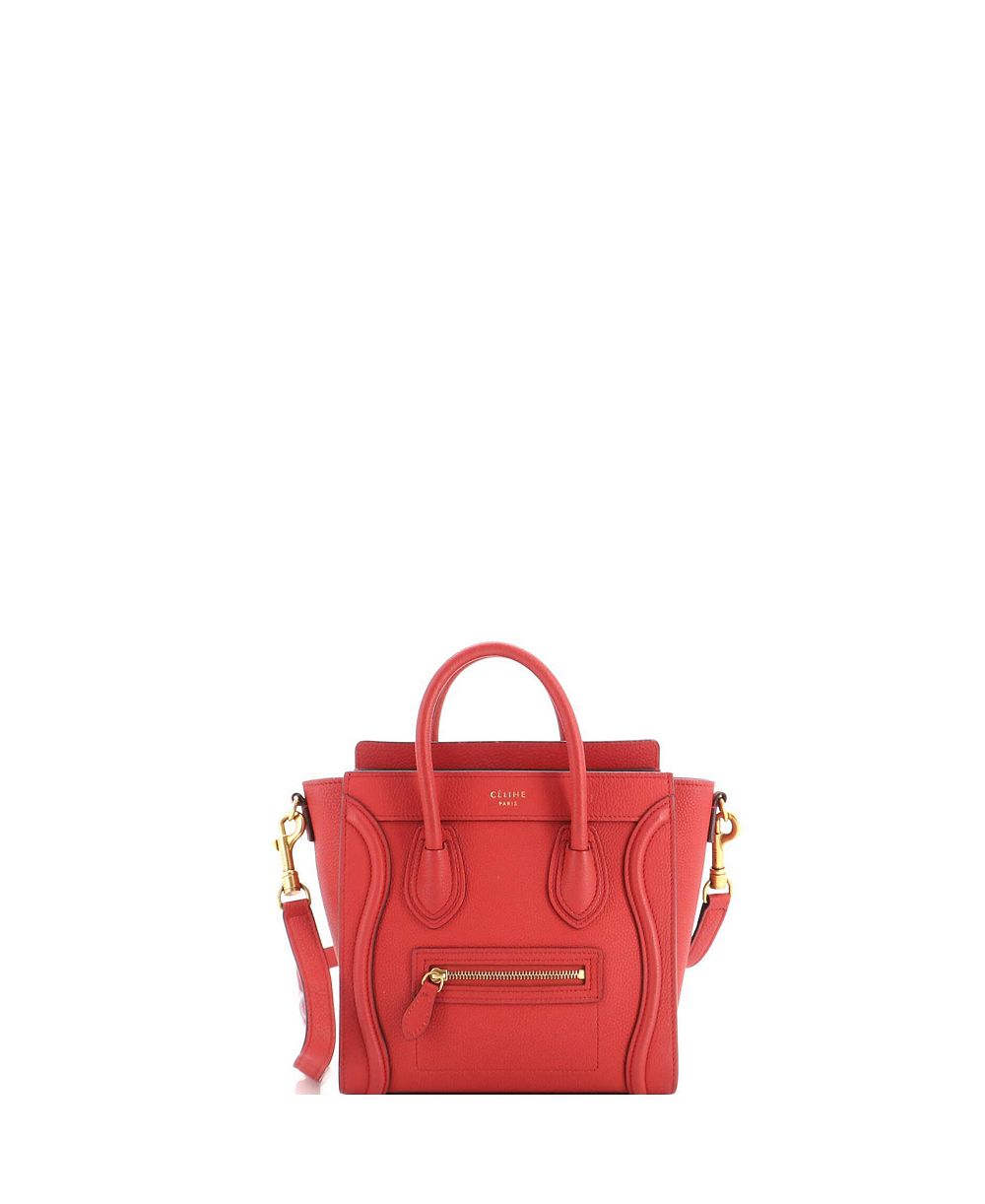 Pre-Owned Celine Nano Luggage Bag Grainy Leather