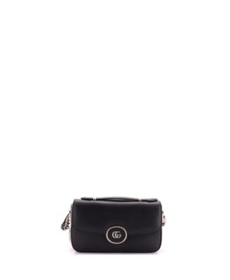 Pre-Owned Gucci миниатюрная сумка Petite GG Flap на плечо из кожи