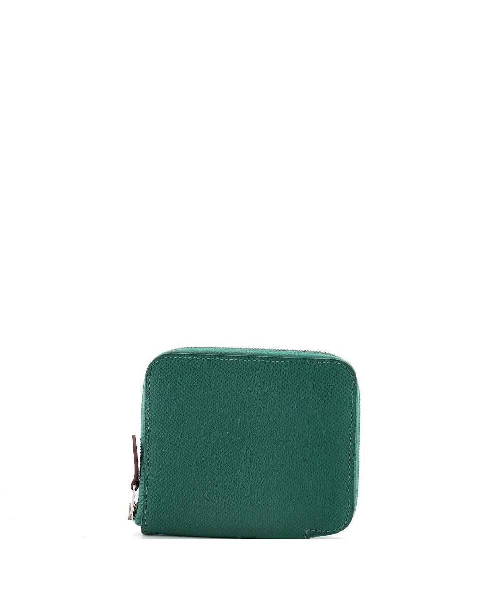 Кошелек Hermes Compact Azap на молнии из кожи Silk'in Epsom, б/у