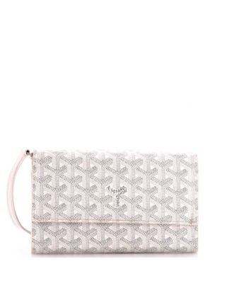Pre-Owned Goyard Varenne Continental Wallet with Strap Coated Canvas