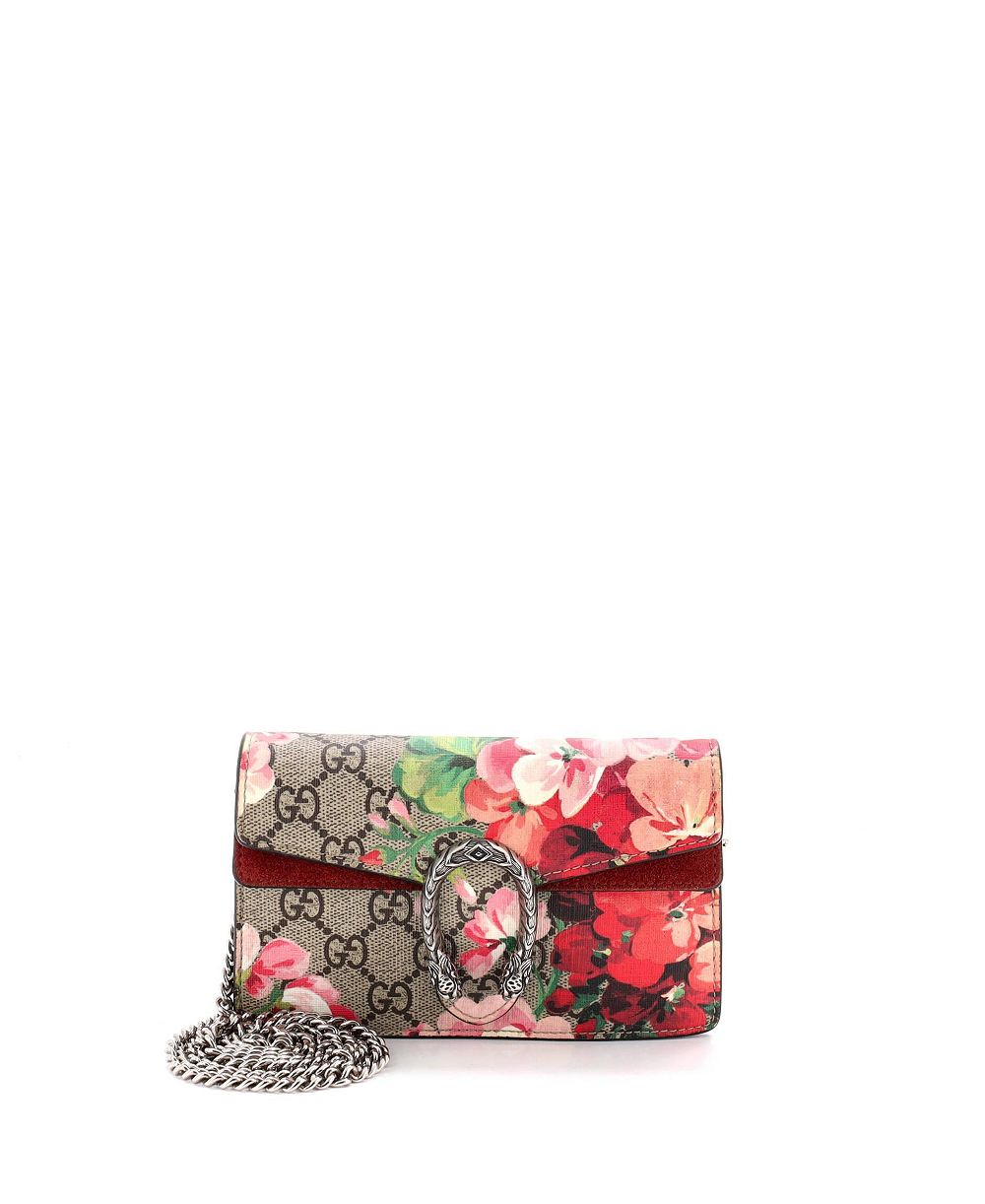 Pre-Owned Gucci супер мини сумка Дионис Blooms Print GG лакированная ткань