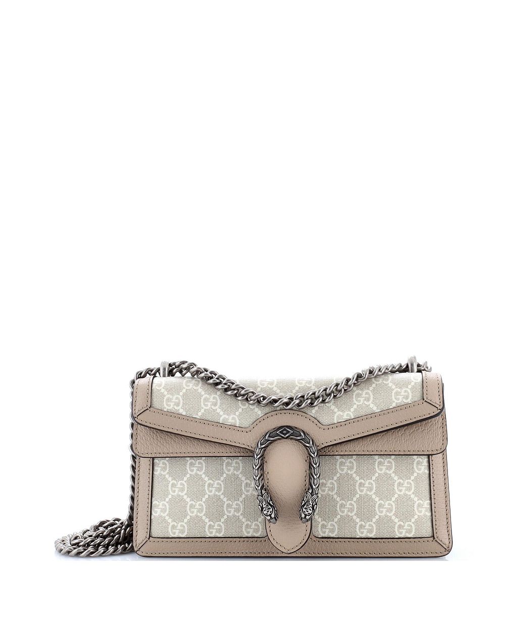 Pre-Owned Gucci Small Dionysus Bag GG Coated Canvas with Leather