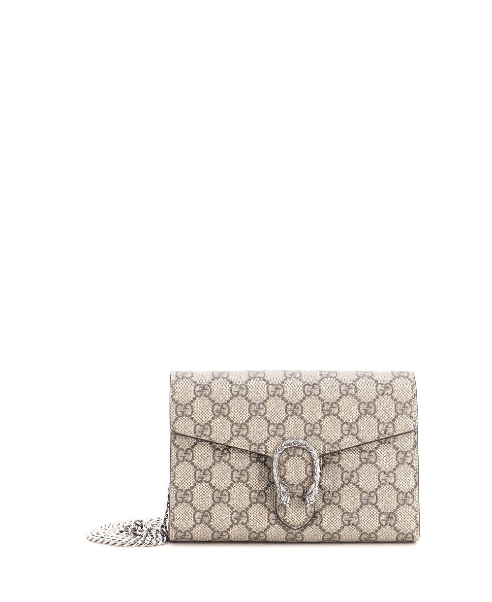 Pre-Owned Gucci маленький кошелек на цепочке Dionysus, покрытие GG из покрытой канвасом ткани