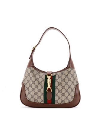 Pre-Owned Gucci Small Jackie 1961 Hobo GG Coated Canvas