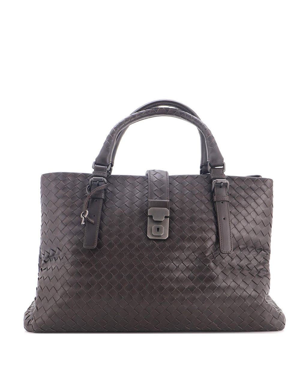 Pre-Owned Bottega Veneta Medium Roma Bag Intrecciato Nappa