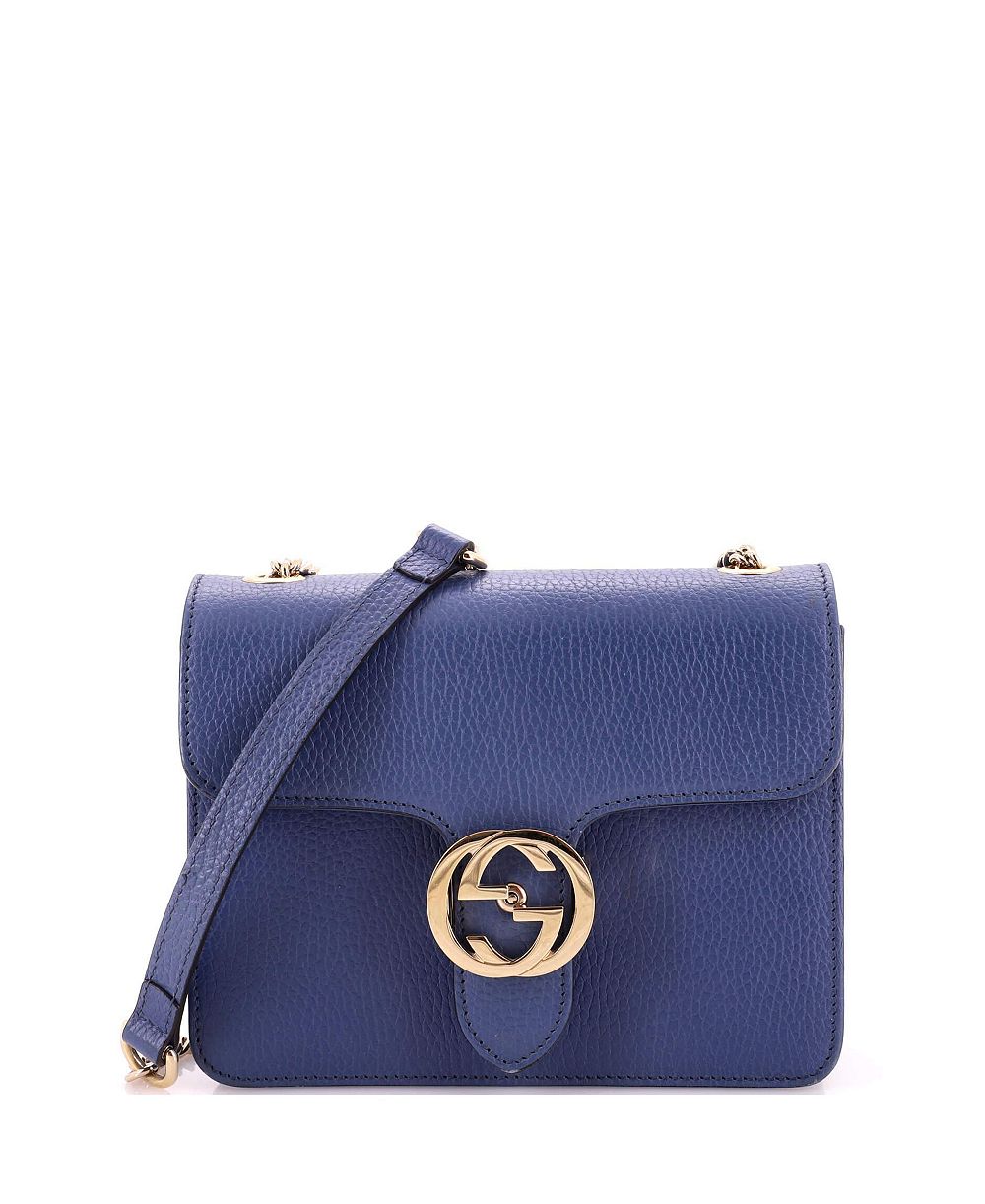 Сумка через плечо Gucci Small Interlocking из кожи