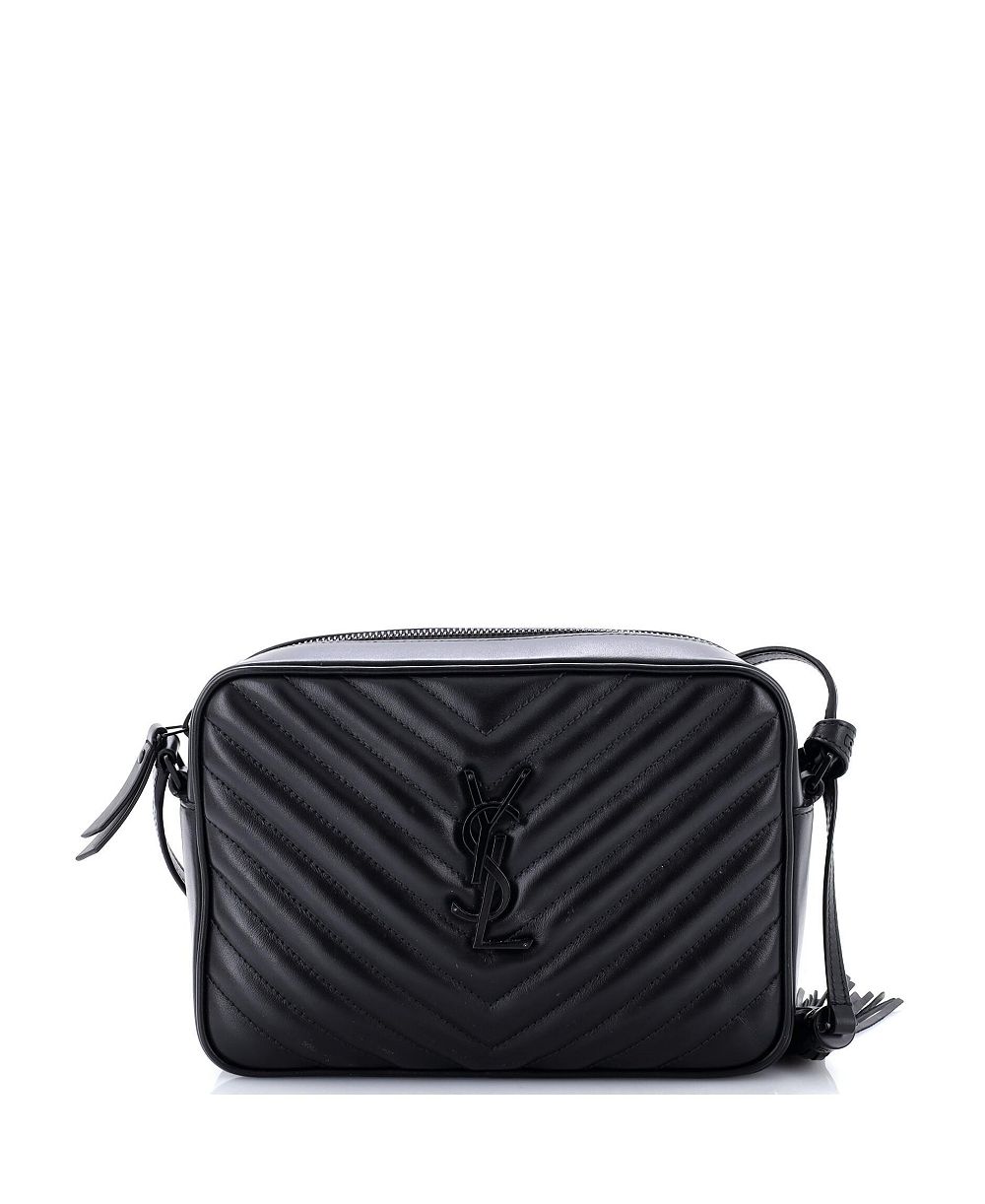 Pre-Owned Saint Laurent Small Lou Camera Bag Matelasse Chevron Leather