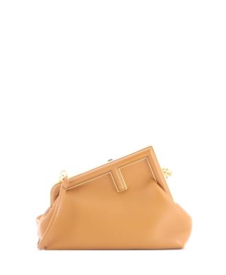 Б/у маленькая сумка Fendi First из кожи