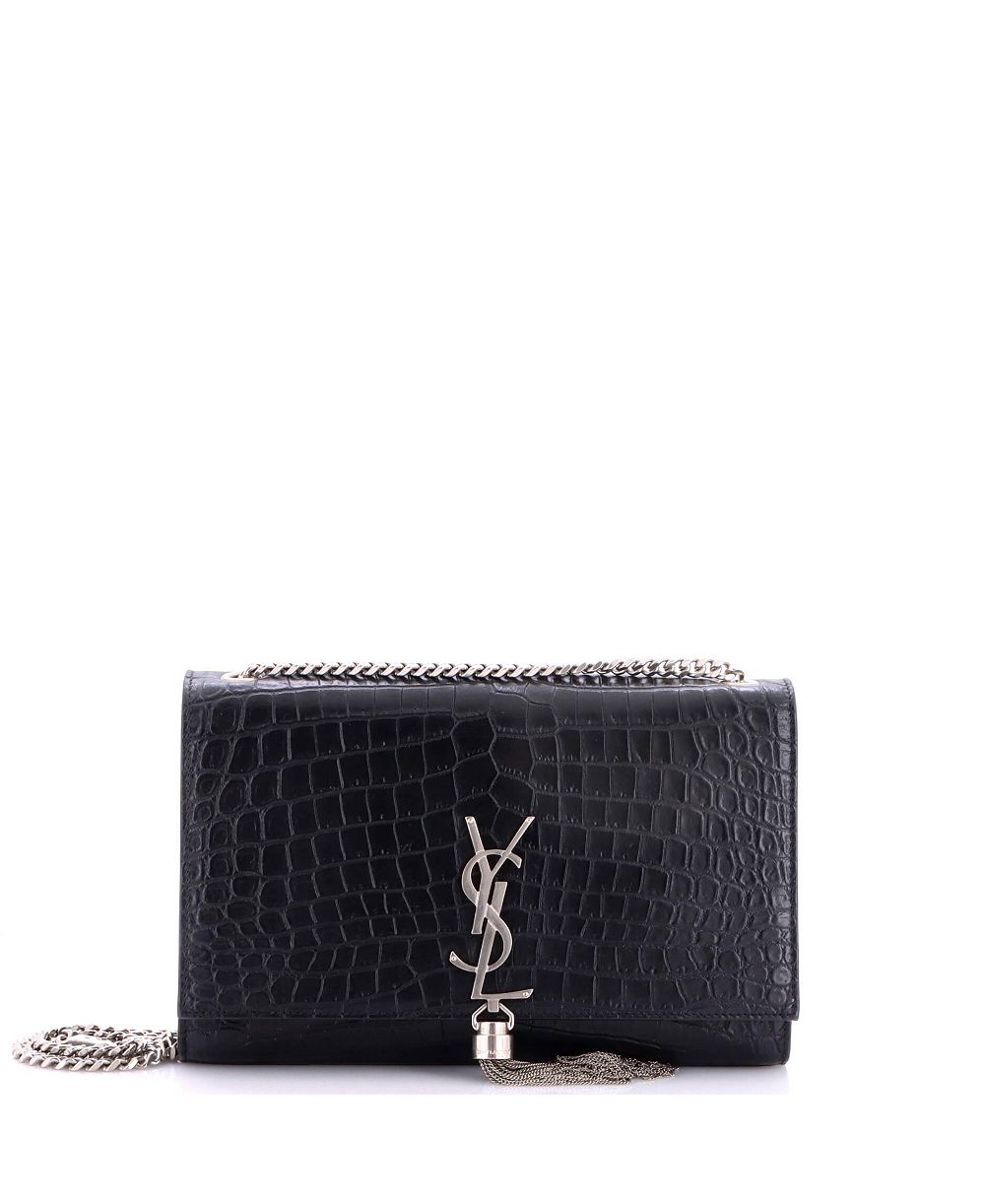 Б/у сумка-кроссбоди Saint Laurent Classic Monogram из тисненой кожи