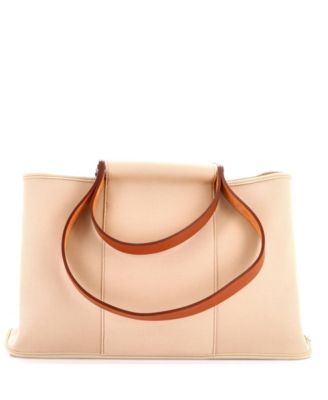 Б/у сумка Hermes 39 Cabag Elan из ткани и кожи