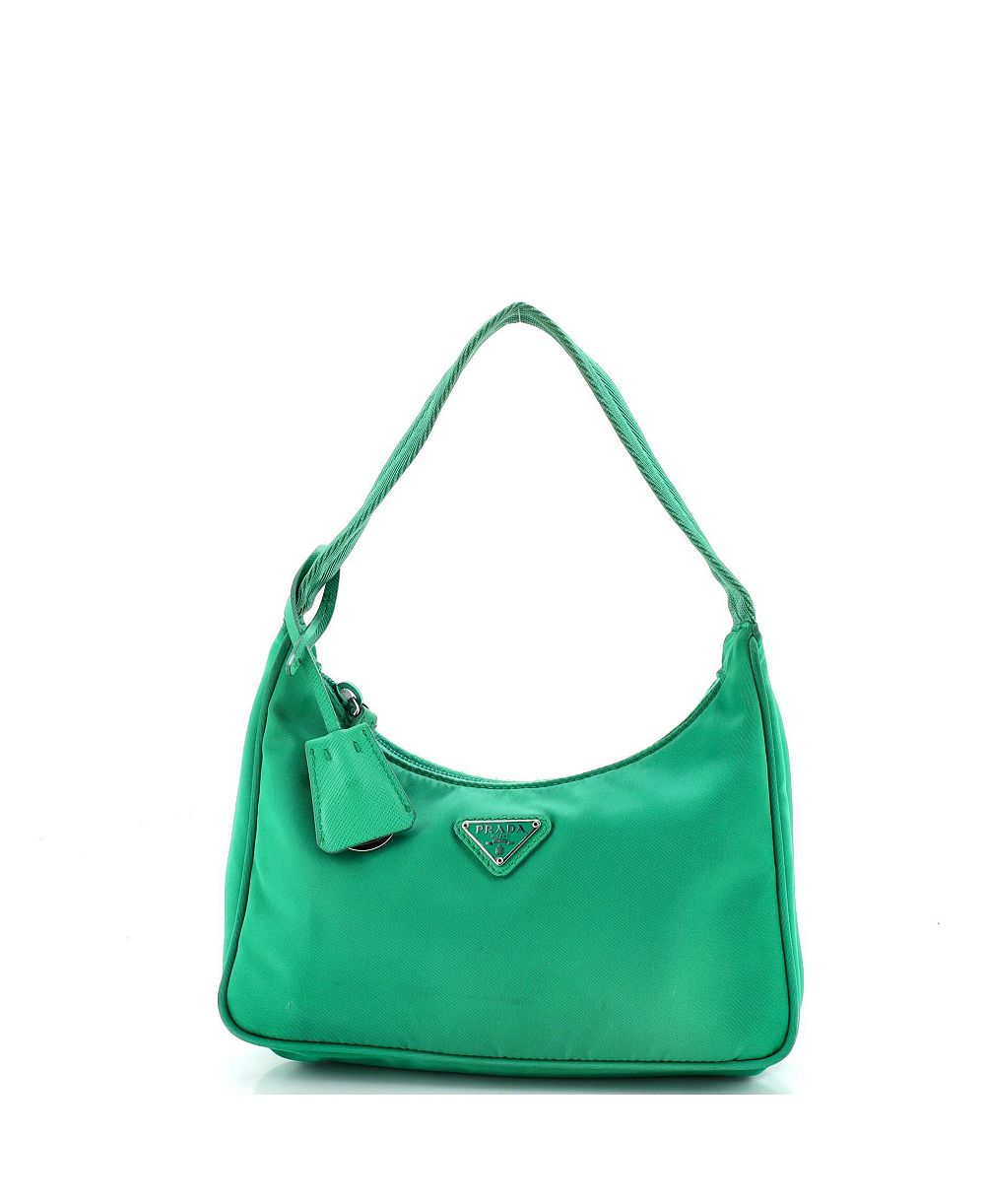 Б/у мини-сумка Prada Mini Re-Edition 2000 Hobo Tessuto