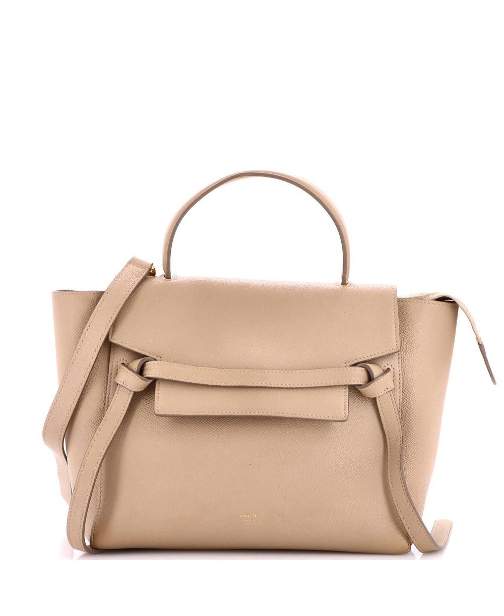 Pre-Owned Celine маленькая сумка через плечо Micro Belt из текстурированной кожи