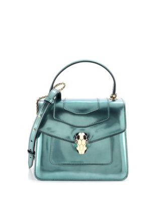 Pre-Owned Bvlgari Small Serpenti Top Handle Bag Patent
