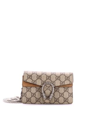 Pre-Owned Gucci Super Mini Dionysus Bag GG Coated Canvas