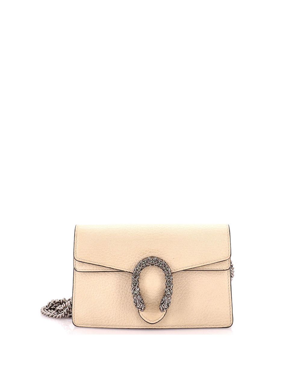 Б/у мини-сумка Gucci Super Mini Dionysus из кожи