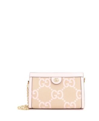 Сумка через плечо Gucci Small Ophidia Chain из ткани GG с кожаной отделкой