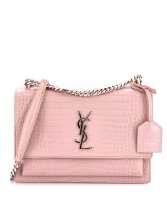 Б/у сумка Saint Laurent Medium Sunset через плечо из тисненой кожи