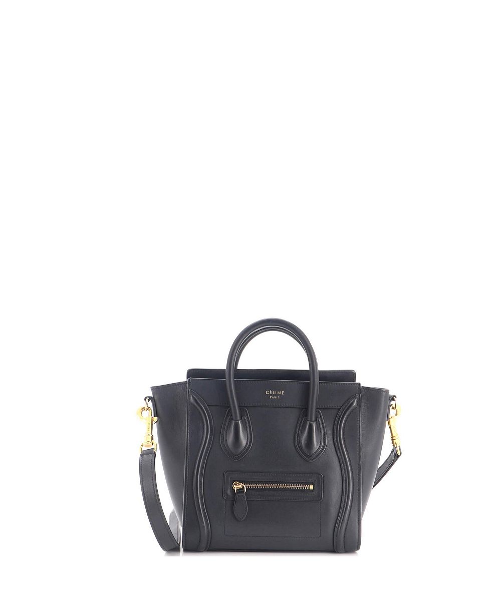 Pre-Owned Celine Nano Luggage Bag Smooth Leather