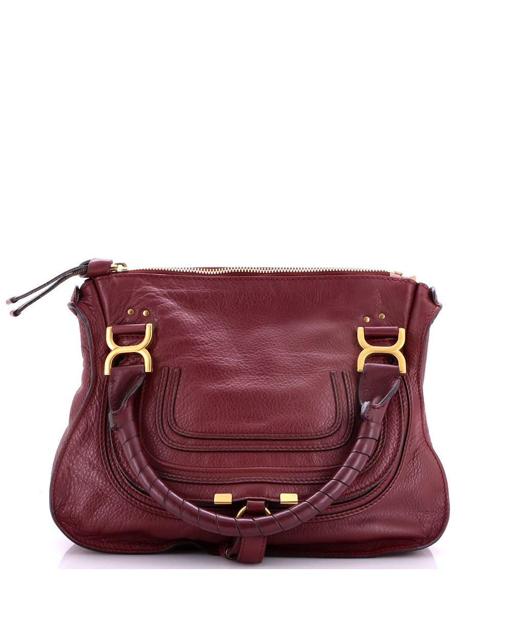Б/у сумка-мессенджер Chloe Medium Marcie из кожи